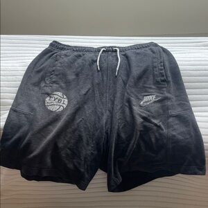 Nike & EYBL Men's Charcoal-Black Athletic&Comfy Sweat - Shorts